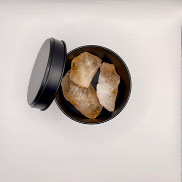 Gemstone diffuser black - Citrine 200gr