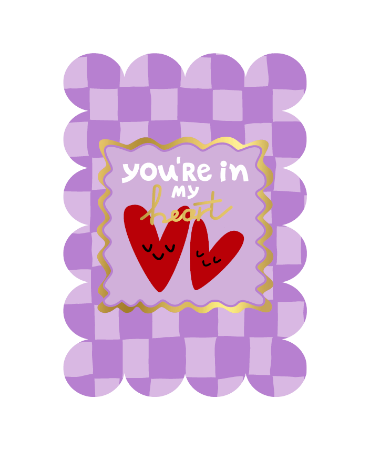 KP Wenskaart A6 - You’re in my heart