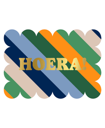 KP Wenskaart A6 - Hoera
