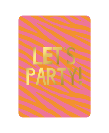 KP Wenskaart A6 - Let’s party