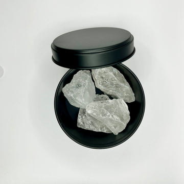 Gemstone diffuser black - Rock crystal 200gr